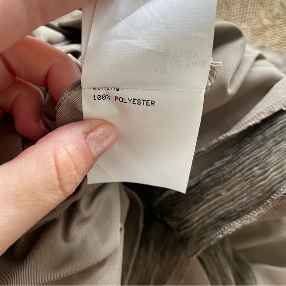 SCALA 12 Brown Wool Blend Asymmetric Closure Tie Back Lagenlook Coat EUC Size 44 - Picture 9 of 10